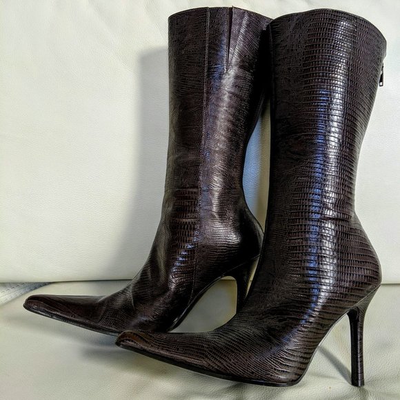 Brown Leather Boots - Picture 1 of 3